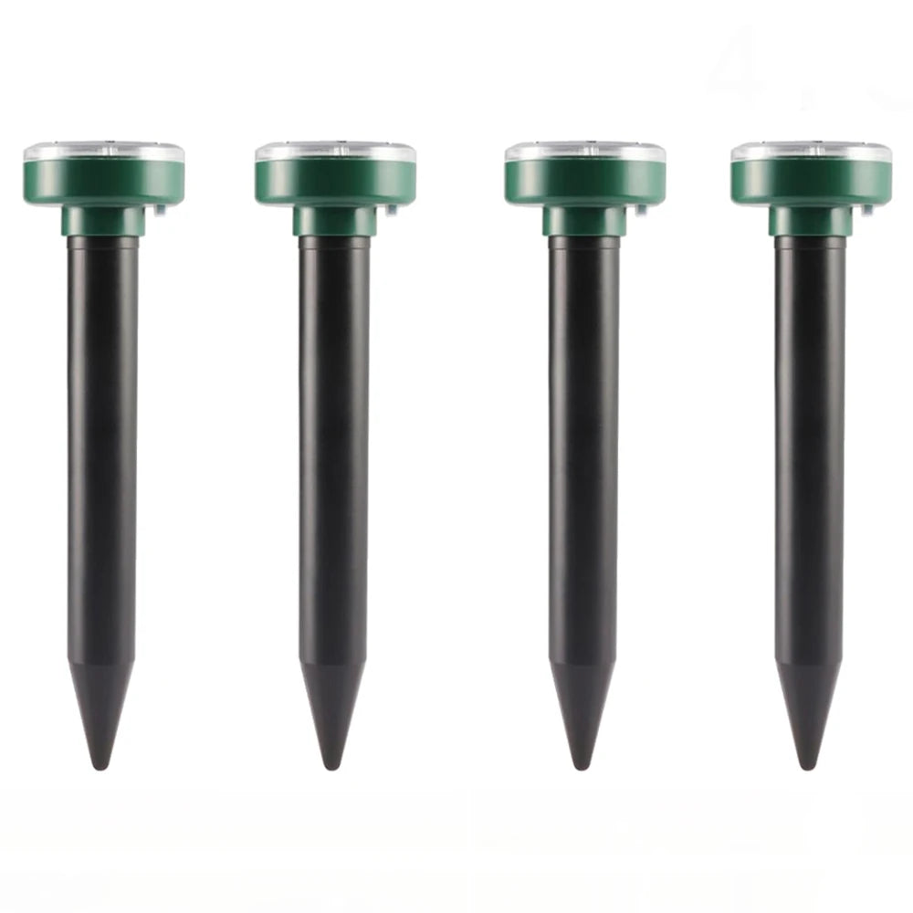1/2/4/8 Solar Powered Ultrasonic Sonic Mole Pest Rodent Repeller Repellent Yard Outdoor Lamp Backyard Farmland Mouse Repeller