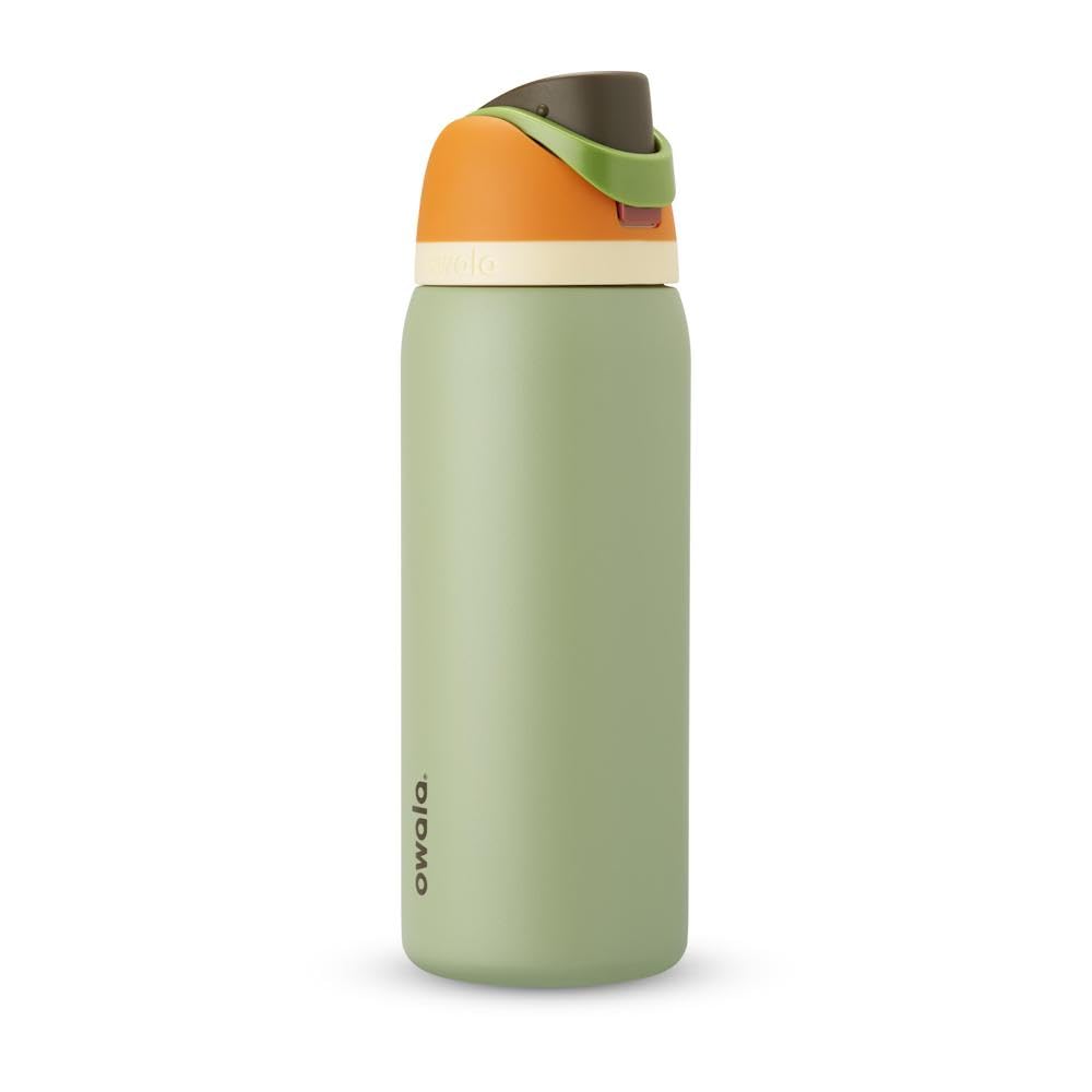 Owala FreeSip Insulated Stainless Steel Water Bottle with Straw for Sports, Travel, and School BPA-Free Sports Water Bottle, 32 oz, Beach House