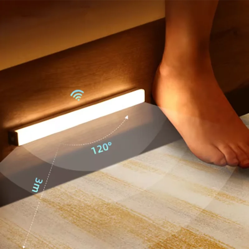 LED Bar Light Motion Sensor Night light Wireless Under Cabinet Lights For Kitchen Closet Cabinet Wardrobe Lighting Cabinet Light
