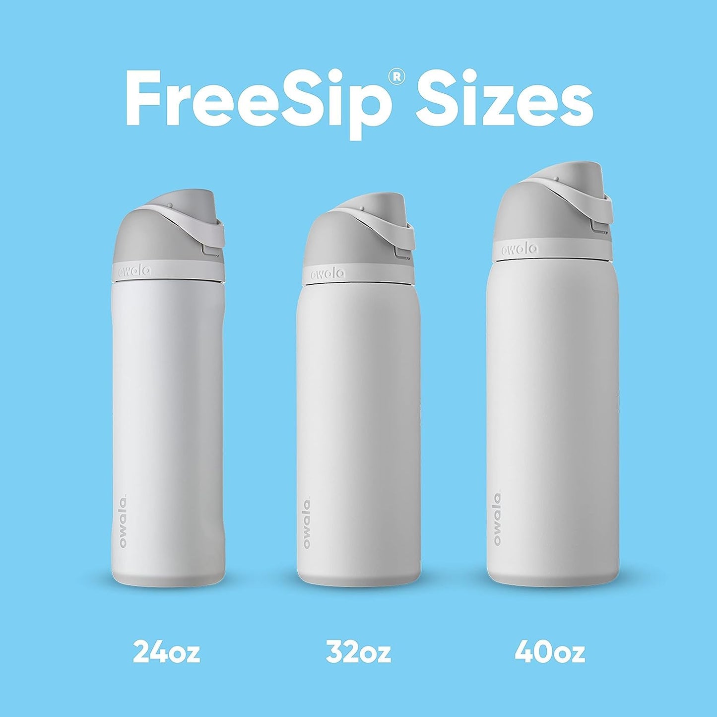 Owala FreeSip Insulated Stainless Steel Water Bottle with Straw for Sports, Travel, and School BPA-Free Sports Water Bottle, 32 oz, Beach House