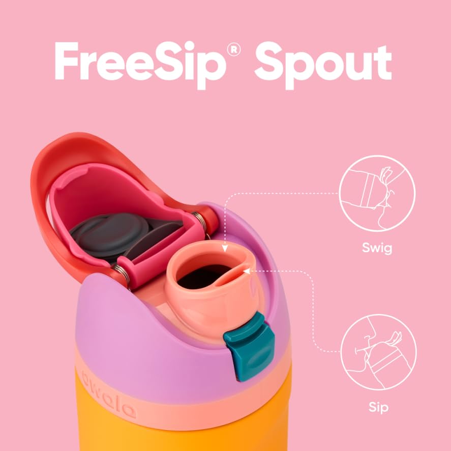 Owala FreeSip Insulated Stainless Steel Water Bottle with Straw for Sports, Travel, and School BPA-Free Sports Water Bottle, 32 oz, Beach House