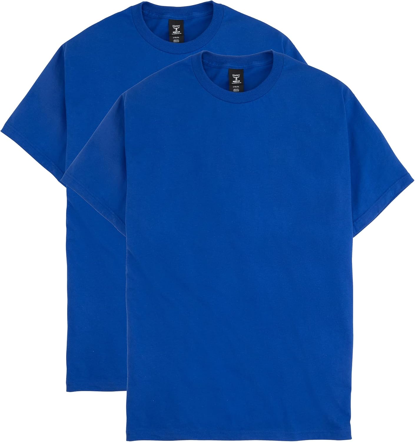 Hanes Men's Beefy-t T-Shirt, Heavyweight Cotton Tee, 1 Or 2 Pack, Big & Tall