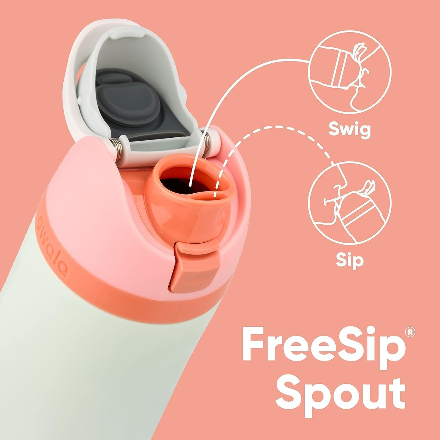 Owala FreeSip Insulated Stainless Steel Water Bottle with Straw for Sports, Travel, and School BPA-Free Sports Water Bottle, 32 oz, Beach House
