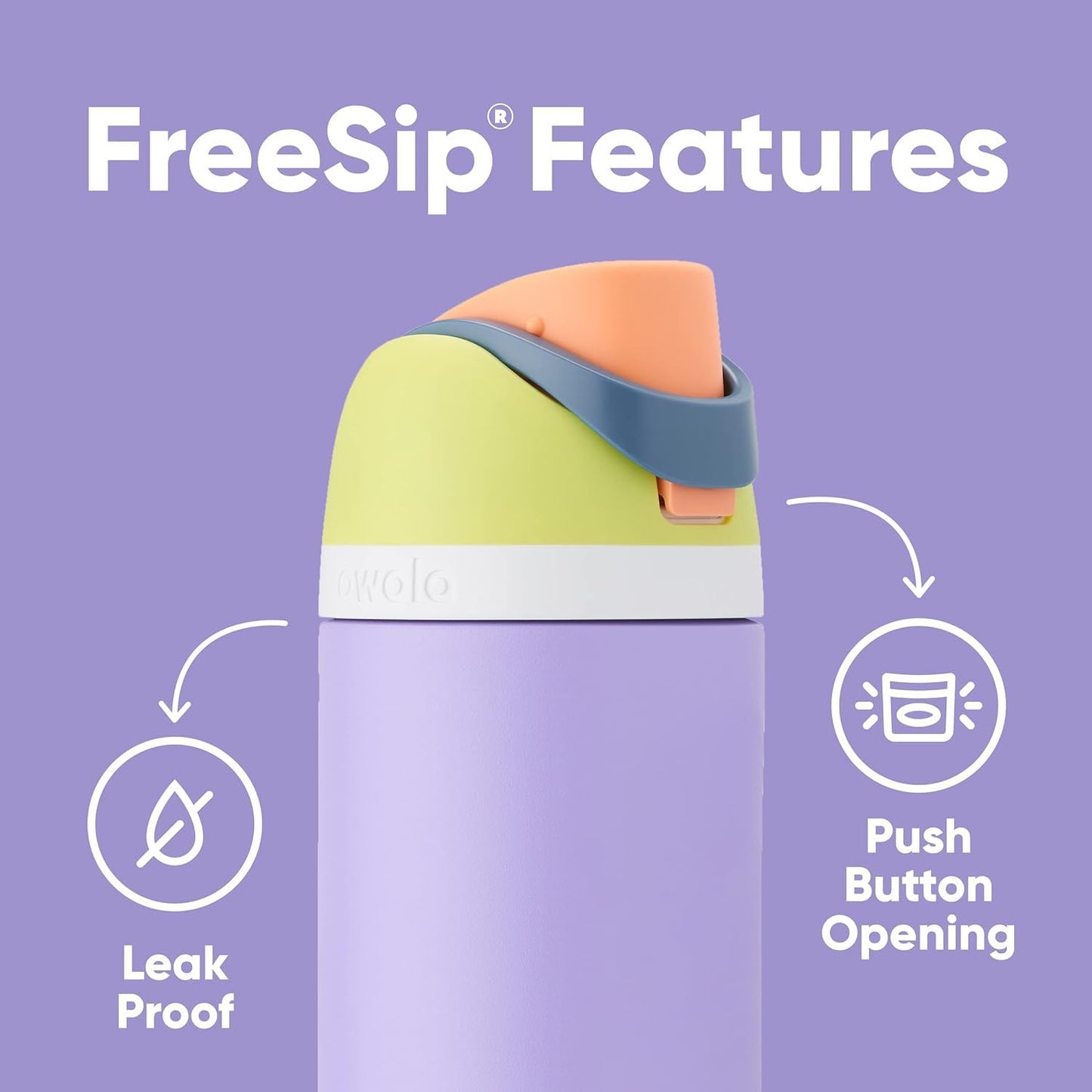 Owala FreeSip Insulated Stainless Steel Water Bottle with Straw for Sports, Travel, and School BPA-Free Sports Water Bottle, 32 oz, Beach House