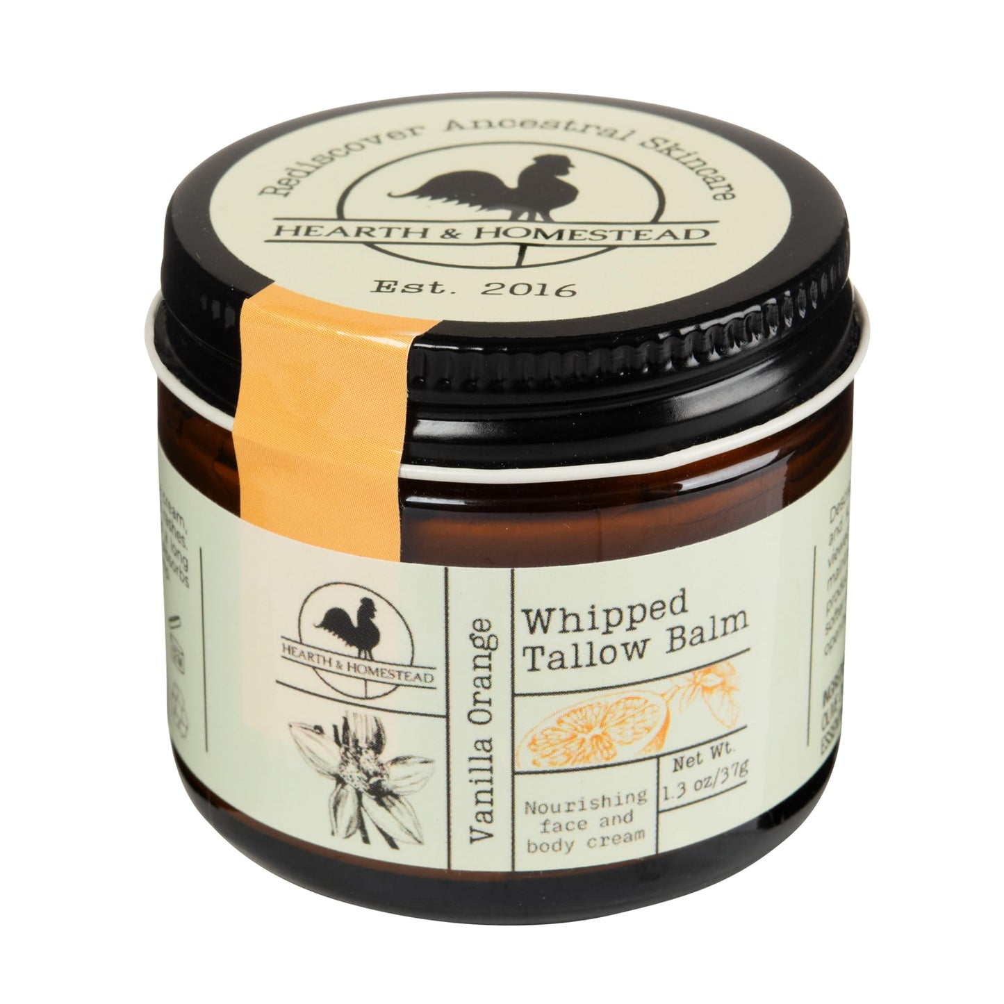 Handmade Whipped Tallow Balm (Unscented/Herb-Infused) - Organic Body Butter with Infused Olive Oil, for Eczema, Rosacea, Baby - 1.3 oz