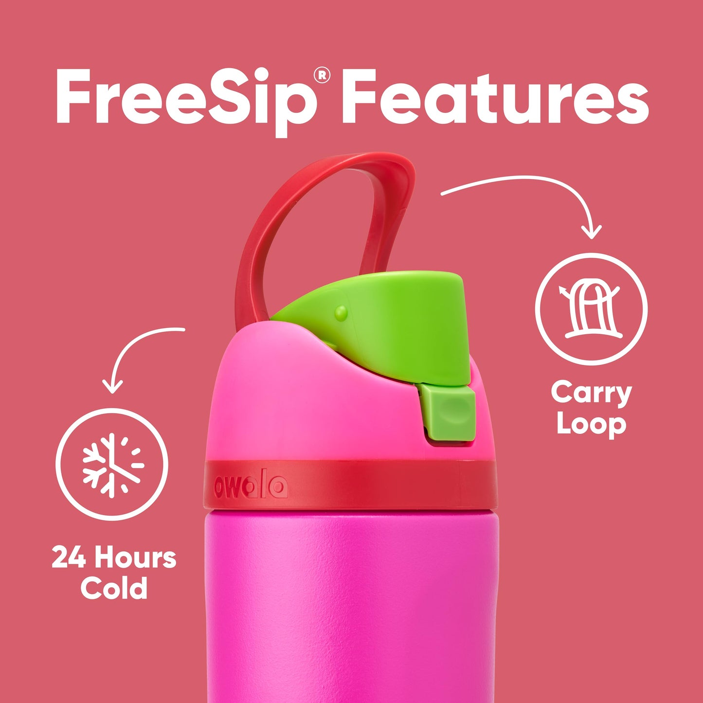 Owala FreeSip Insulated Stainless Steel Water Bottle with Straw for Sports, Travel, and School BPA-Free Sports Water Bottle, 32 oz, Beach House