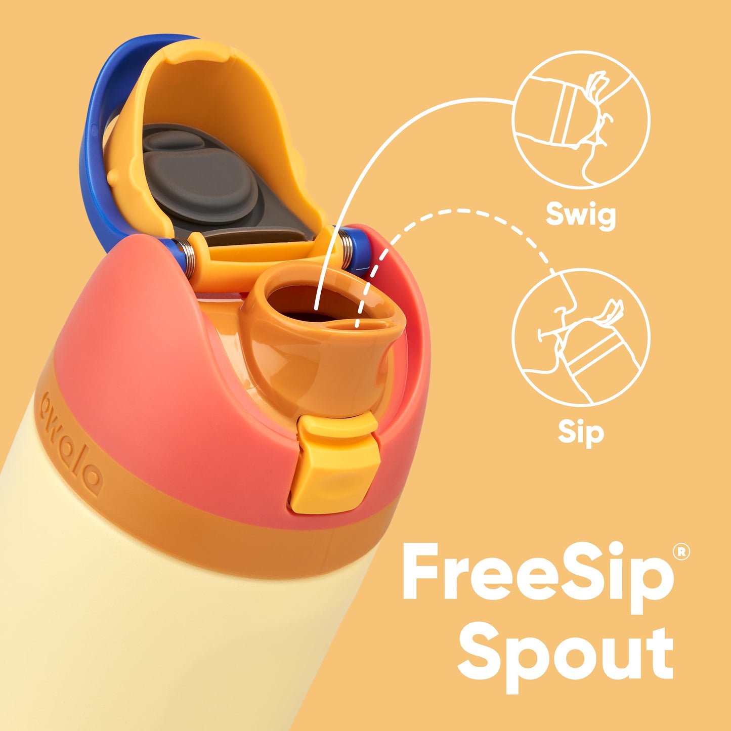 Owala FreeSip Insulated Stainless Steel Water Bottle with Straw for Sports, Travel, and School BPA-Free Sports Water Bottle, 32 oz, Beach House