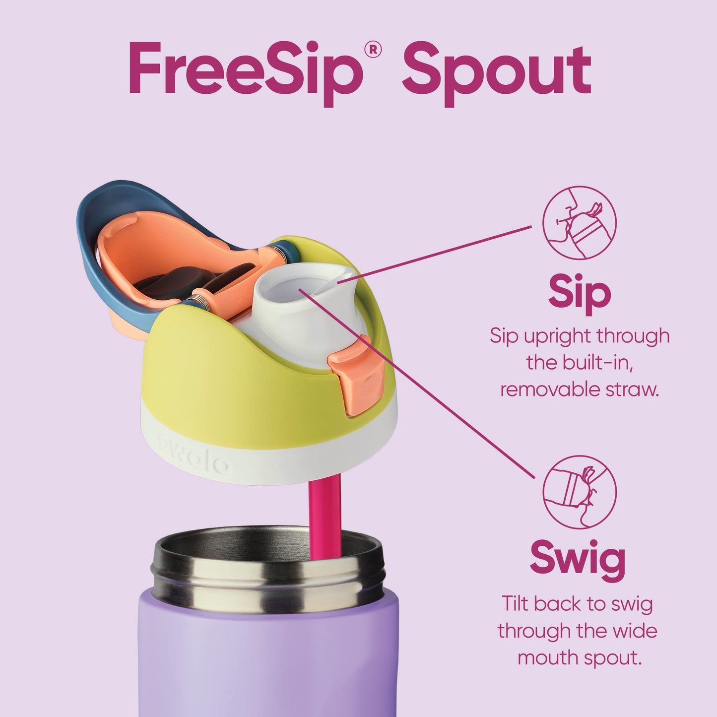 Owala FreeSip Insulated Stainless Steel Water Bottle with Straw for Sports, Travel, and School BPA-Free Sports Water Bottle, 32 oz, Beach House