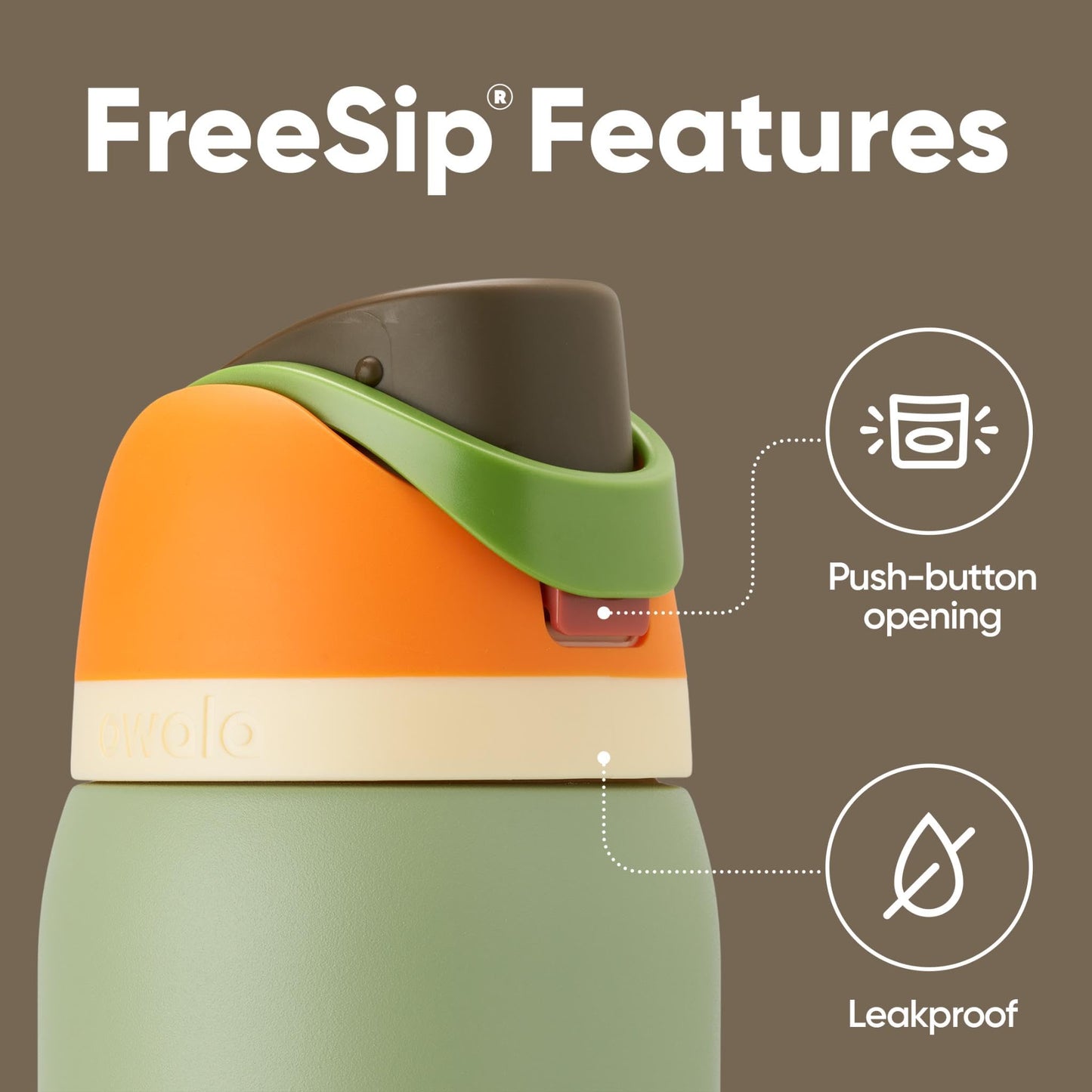 Owala FreeSip Insulated Stainless Steel Water Bottle with Straw for Sports, Travel, and School BPA-Free Sports Water Bottle, 32 oz, Beach House