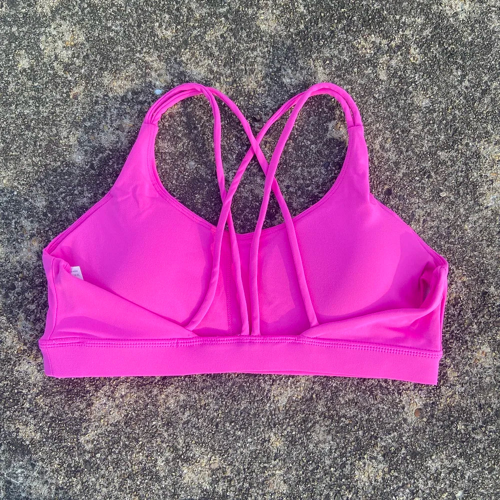 Solid Color soft high strength Women Fitness Bra Tight Sport Top Comprehensive Training Gym Yoga Underwear Tight With Chest Pad