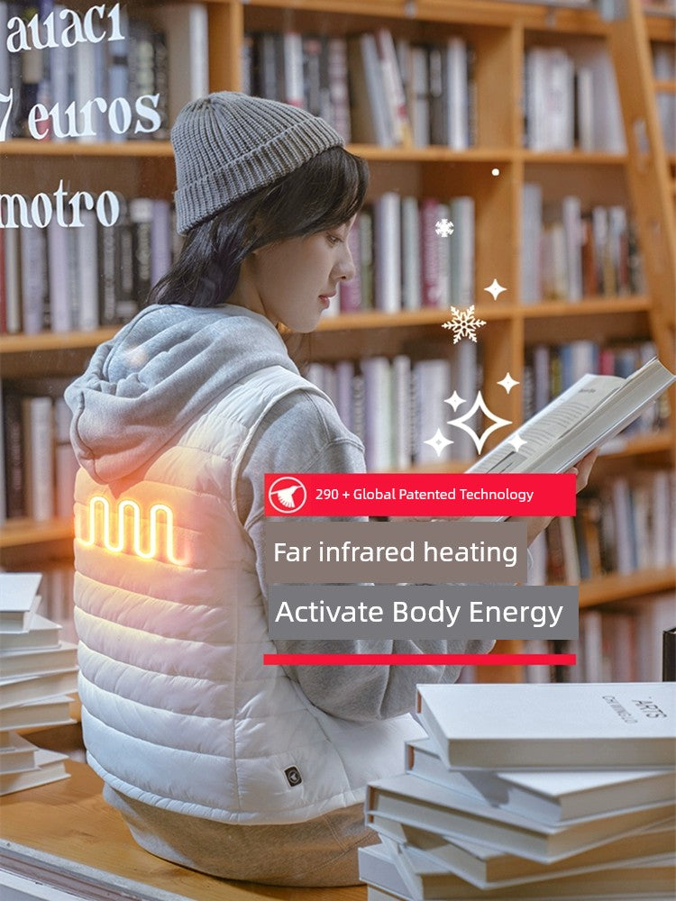 FLEXWARM Self-Heating Vest Heattech Vest Female Fall and Winter Inner Wear Heattech Graphene Heating Charging Heating down Jacket