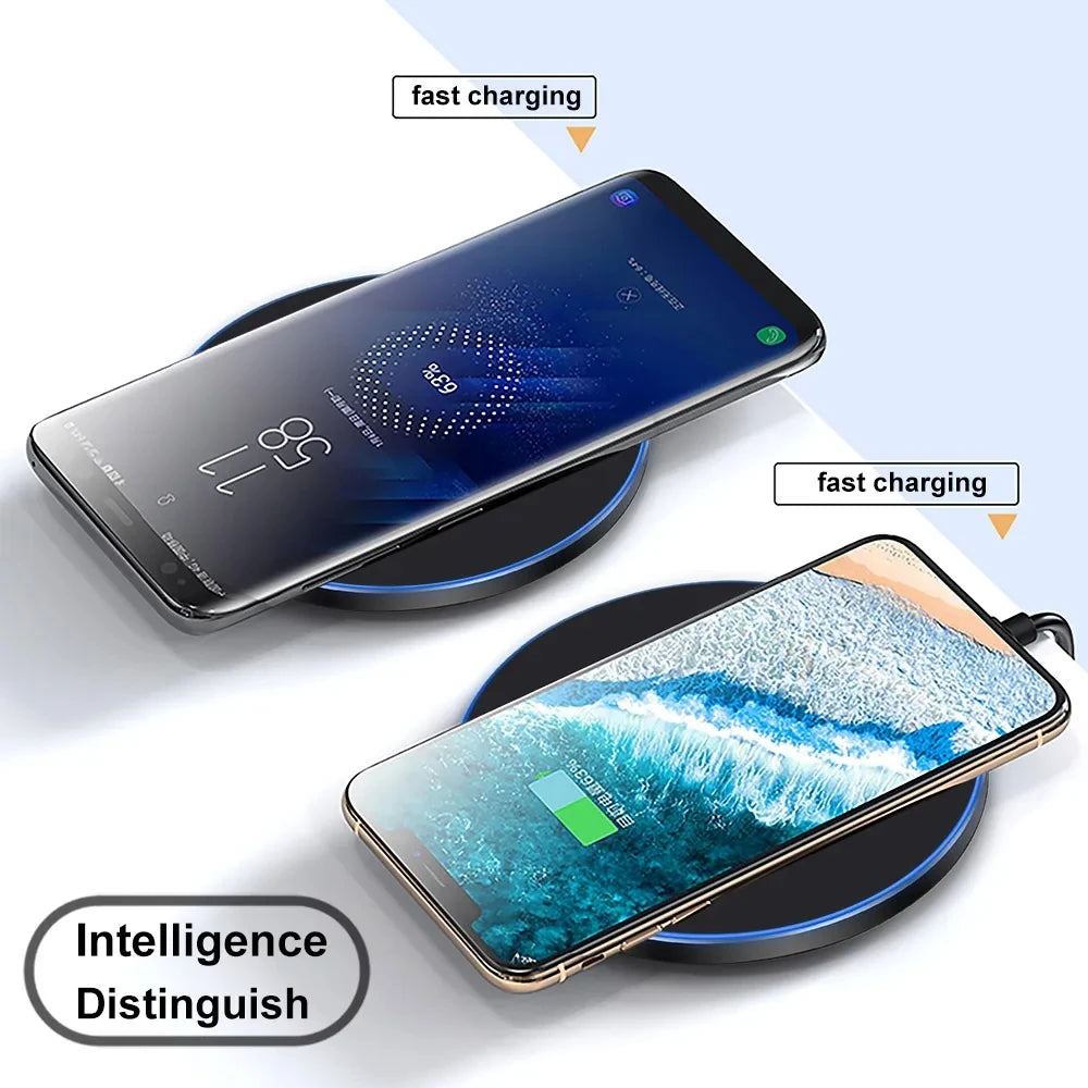 60W Fast Wireless Charger Pad for iPhone 14 13 16 15 Pro Max Samsung Galaxy S22 S21 S23 S10 S9 Xiaomi Wireless Charging Station