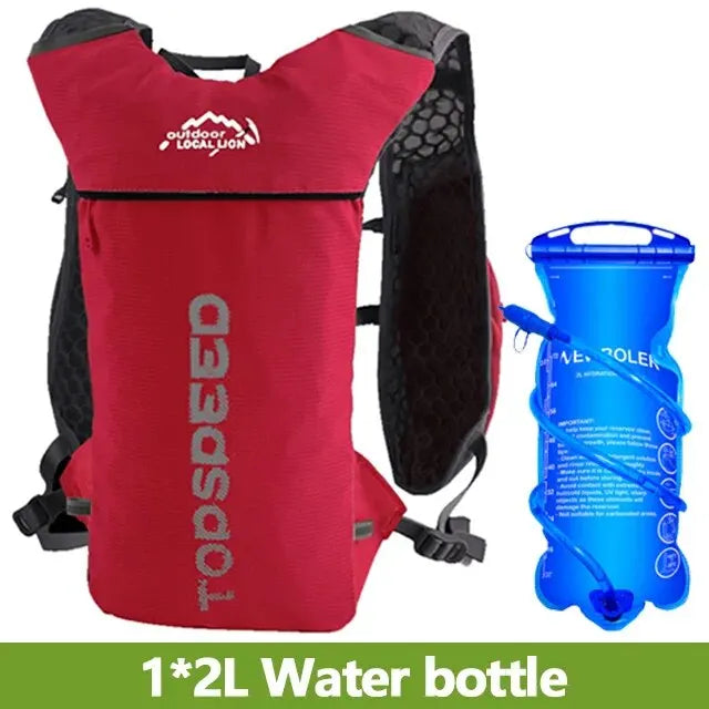 NEWBOLER Trail Running-ultra-light 5L Backpack, Running Hydration Vest, Marathon, Bicycle 2L Water Bag