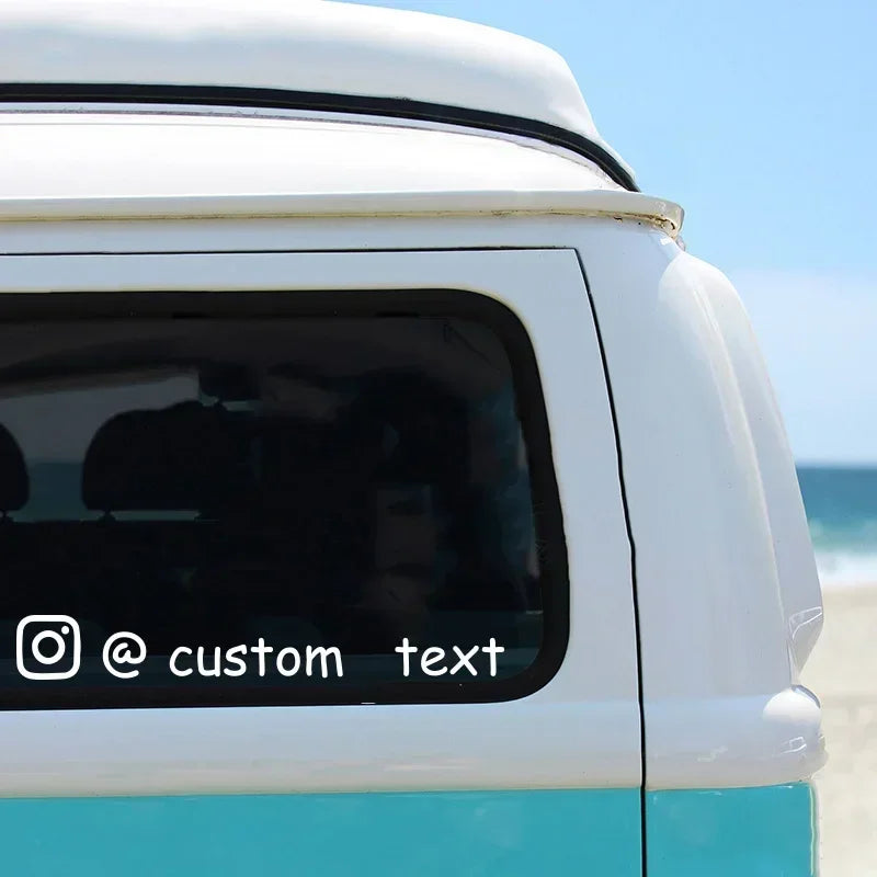 User Name Custom Personalized Instagram Vinyl Decals Motorcycle for Instagram FACEBOOK Customization Needs Remarks Car Sticker