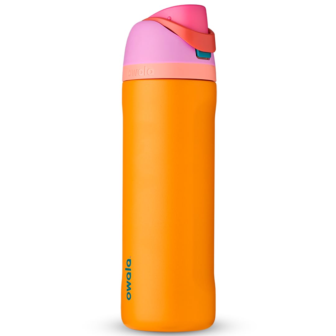 Owala FreeSip Insulated Stainless Steel Water Bottle with Straw for Sports, Travel, and School BPA-Free Sports Water Bottle, 32 oz, Beach House