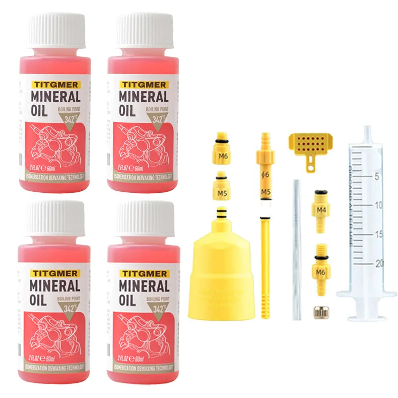 1/2/3/4/5/6PC 60ML Bicycle Brake Mineral Oil System  Fluid Cycling Mountain Bikes Hydraulic Disc Brake Oil Fluid