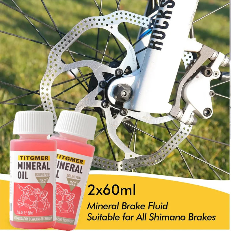 1/2/3/4/5/6PC 60ML Bicycle Brake Mineral Oil System  Fluid Cycling Mountain Bikes Hydraulic Disc Brake Oil Fluid