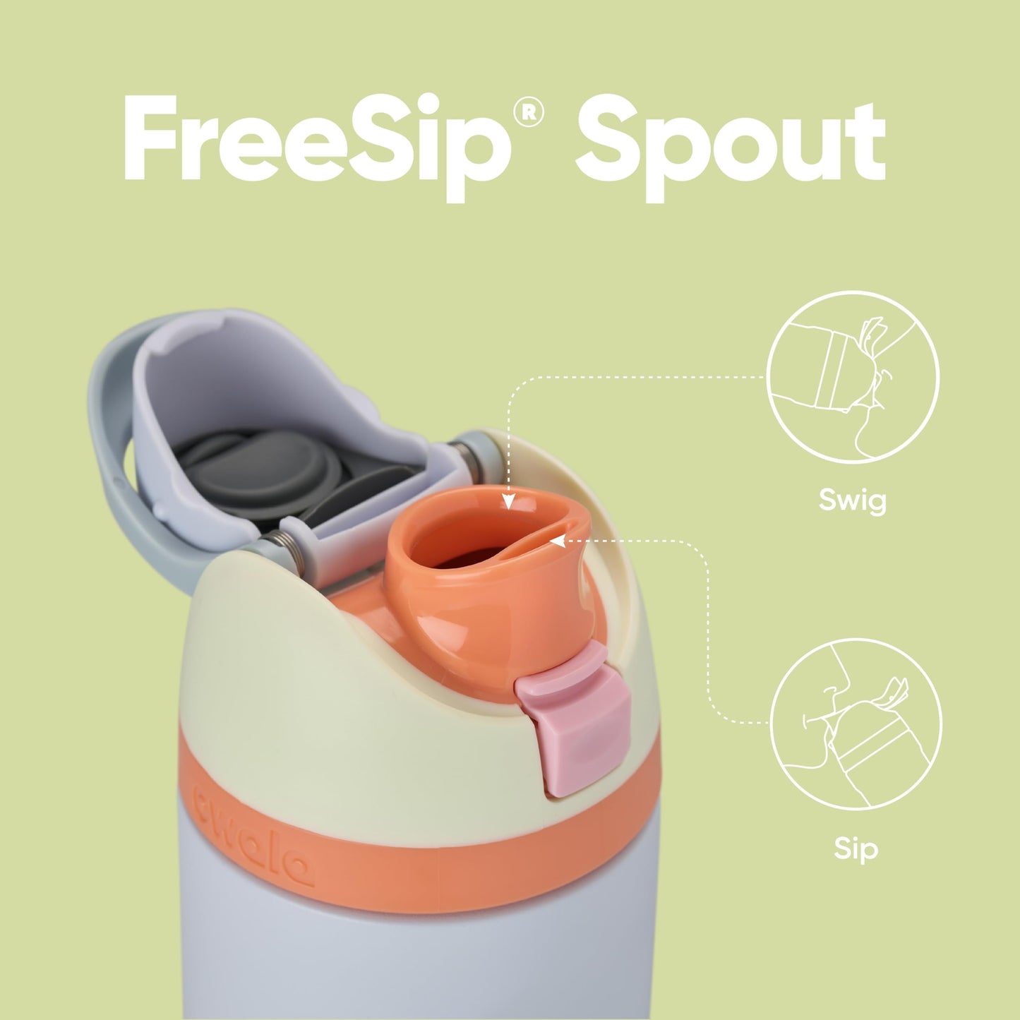 Owala FreeSip Insulated Stainless Steel Water Bottle with Straw for Sports, Travel, and School BPA-Free Sports Water Bottle, 32 oz, Beach House