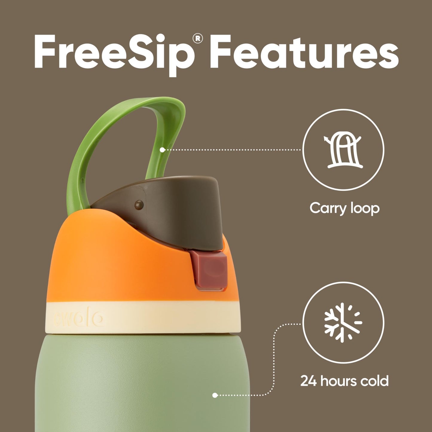 Owala FreeSip Insulated Stainless Steel Water Bottle with Straw for Sports, Travel, and School BPA-Free Sports Water Bottle, 32 oz, Beach House