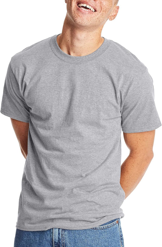 Hanes Men's Beefy-t T-Shirt, Heavyweight Cotton Tee, 1 Or 2 Pack, Big & Tall
