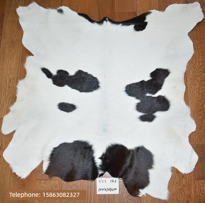 Whole Black and White Flower Small Milk Cowhide Calf Skin Bar Model Room Living Room Sofa Cushion Chair Cushion Window Cushion V23