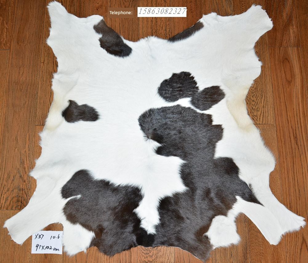 Whole Cow Leather Carpet Calf Fur Integrated X37 Fetal Cow Fur Window Cushion Cushion European Mermaid