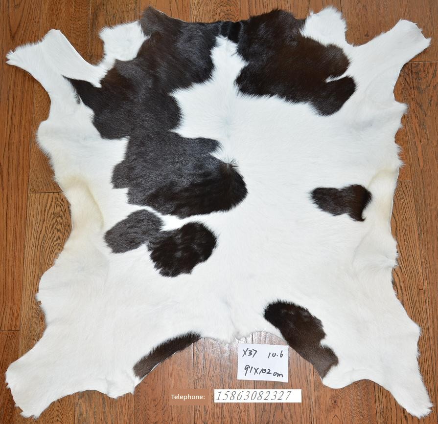 Whole Cow Leather Carpet Calf Fur Integrated X37 Fetal Cow Fur Window Cushion Cushion European Mermaid