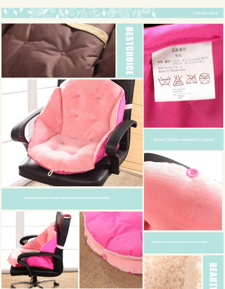 Processed and Exported to Japan Thickened Warm Plush Cushion Office Seat Cushion Cushion Integrated Dining Chair Cushion Winter