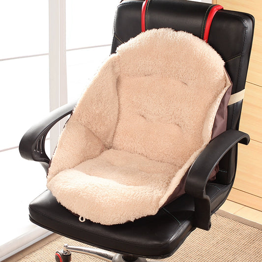 Processed and Exported to Japan Thickened Warm Plush Cushion Office Seat Cushion Cushion Integrated Dining Chair Cushion Winter