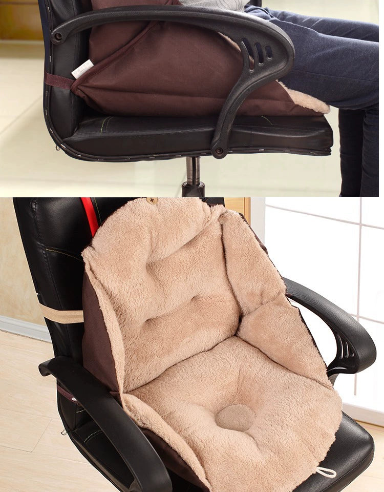 Processed and Exported to Japan Thickened Warm Plush Cushion Office Seat Cushion Cushion Integrated Dining Chair Cushion Winter