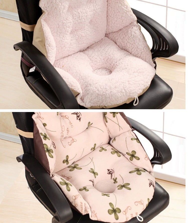 Processed and Exported to Japan Thickened Warm Plush Cushion Office Seat Cushion Cushion Integrated Dining Chair Cushion Winter