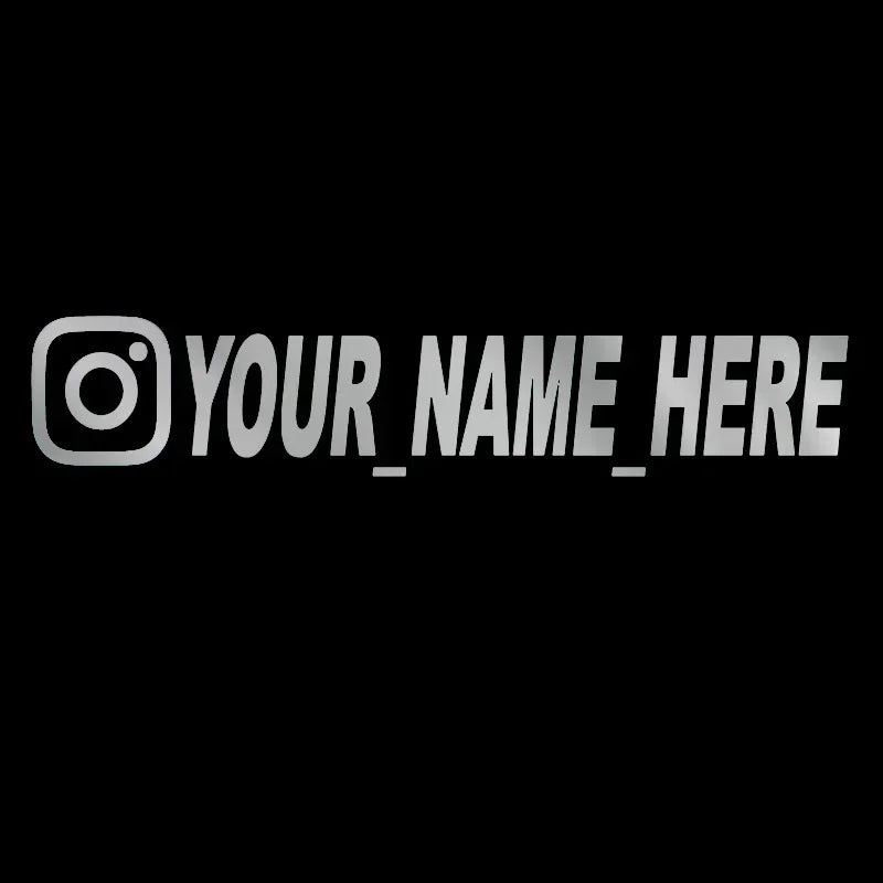 User Name Custom Personalized Instagram Vinyl Decals Motorcycle for Instagram FACEBOOK Customization Needs Remarks Car Sticker