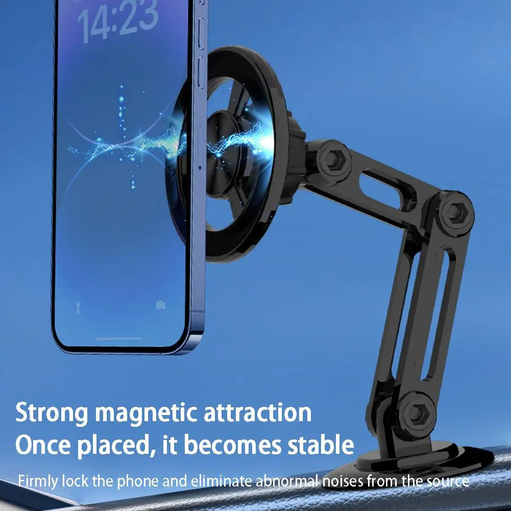 McGiLLon 720 Rotate Metal Magnetic Car Phone Holder Foldable Phone Stand Air Vent Magnet Mount GPS Support For All Phone