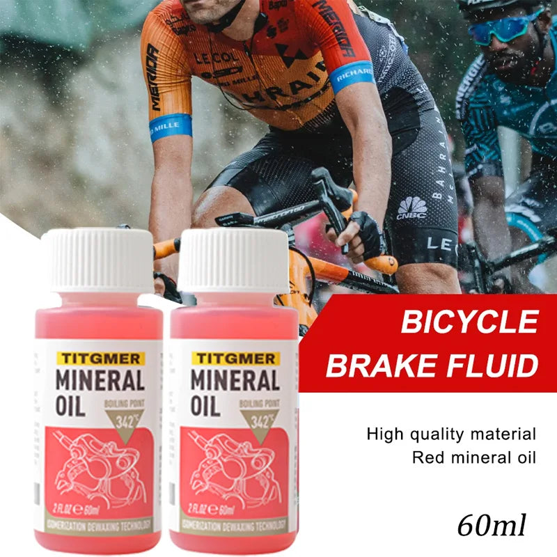 1/2/3/4/5/6PC 60ML Bicycle Brake Mineral Oil System  Fluid Cycling Mountain Bikes Hydraulic Disc Brake Oil Fluid