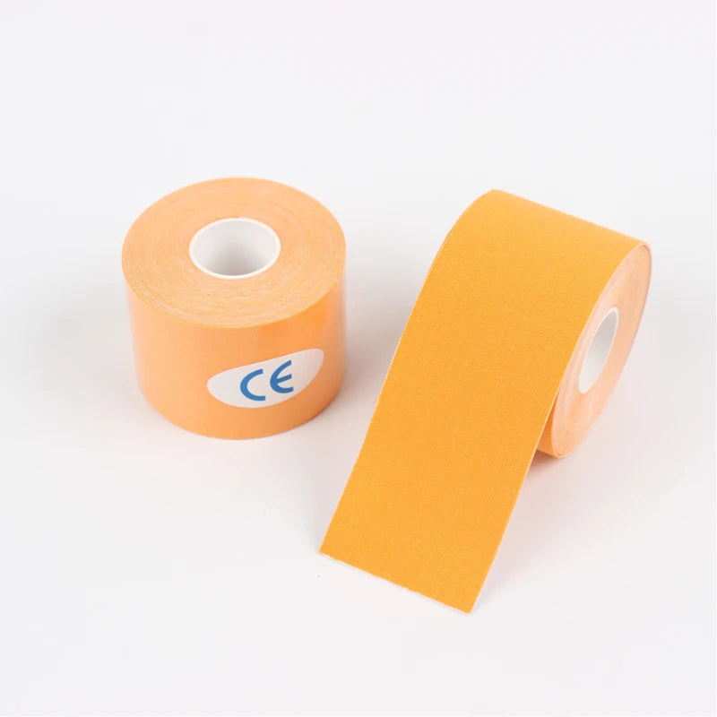 5-10 cm Sports Kinesio Tape Muscle Kinesiology Elastic Knee Pain Relief Strain Patch Athletic Recovery Stickers Fitness Bandages