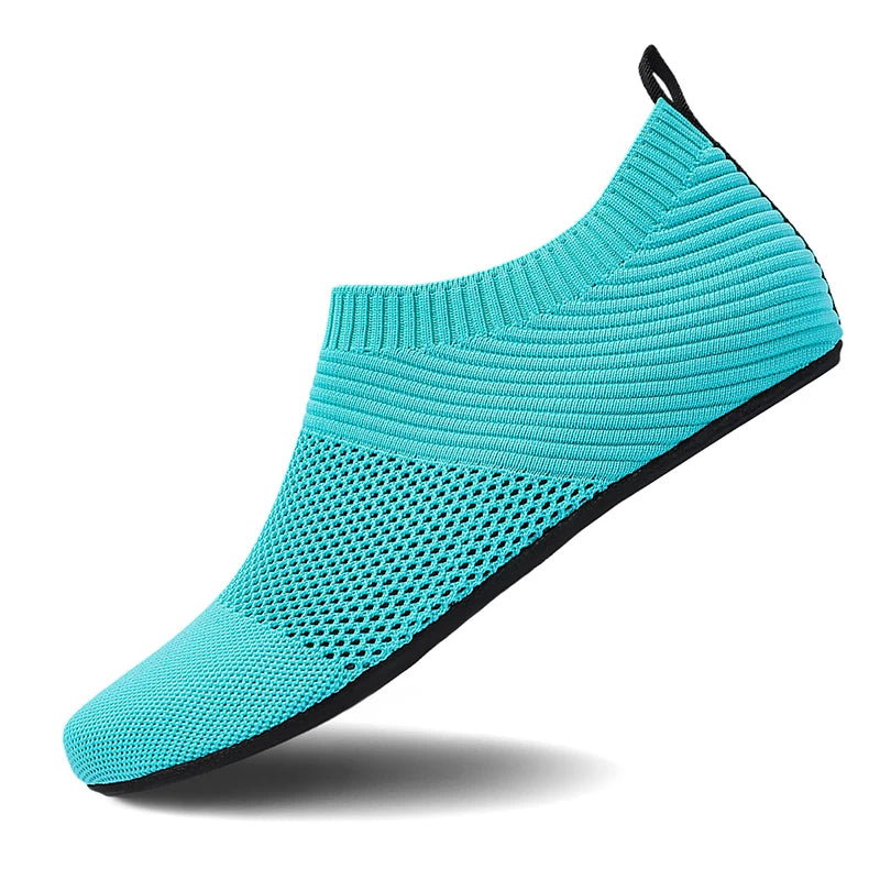 Water Shoes for Womens Mens Barefoot Quick-Dry Aqua Socks for Beach Swim Surf Yoga Exercise New Translucent Color Soles