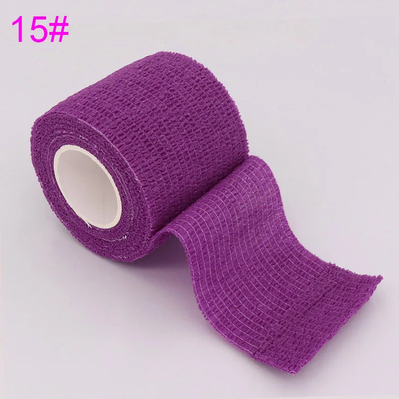 18 Colors Colorful Athletic Wrap Tape Self Adhesive Elastic Bandage Elastoplast Sports Protector Knee Finger Ankle Palm Shoulder