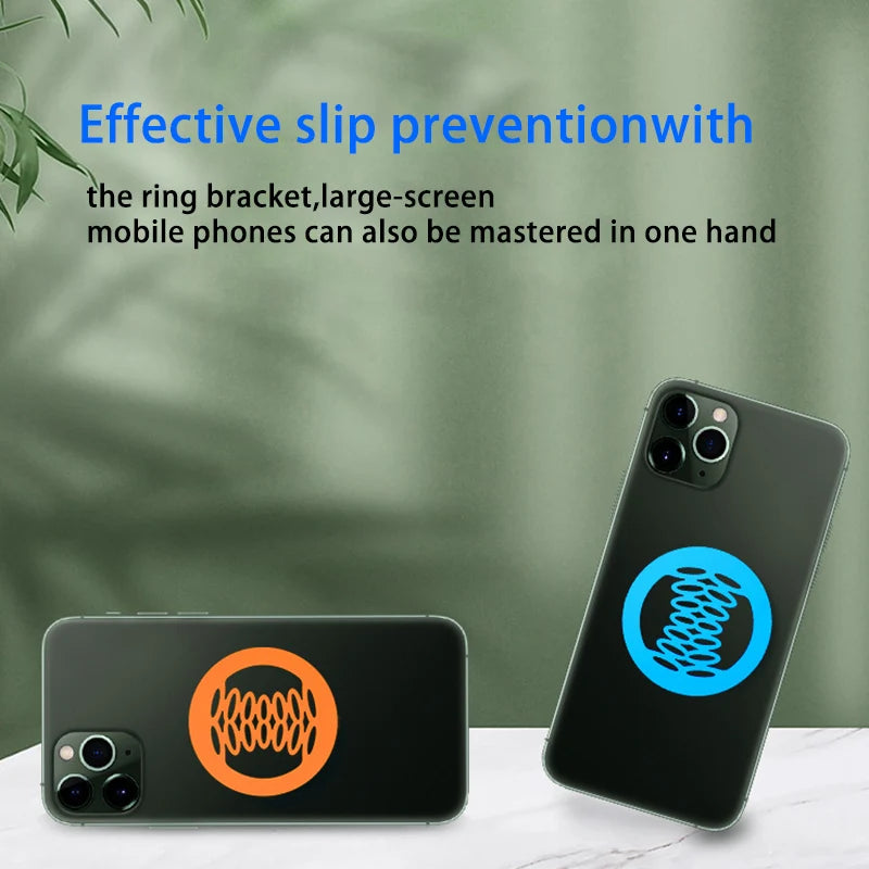 Mobile Phone Holder Elastic Silicone Ultrathin Anti-Slip Strap Grip Stand For iPhone Samsung Wireless Charger Car Magnetic Mount