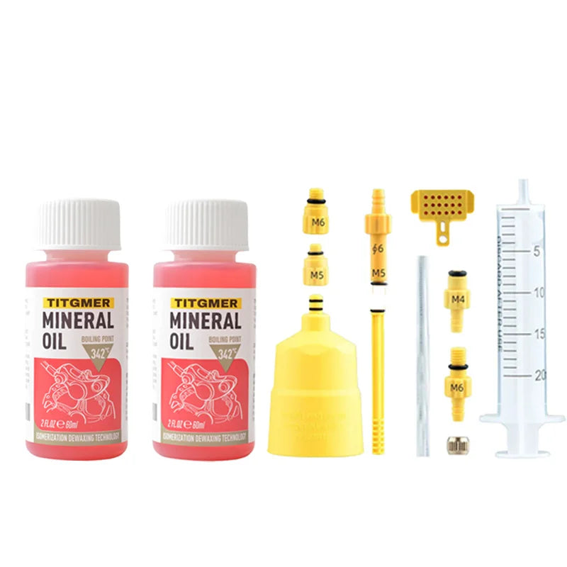 1/2/3/4/5/6PC 60ML Bicycle Brake Mineral Oil System  Fluid Cycling Mountain Bikes Hydraulic Disc Brake Oil Fluid